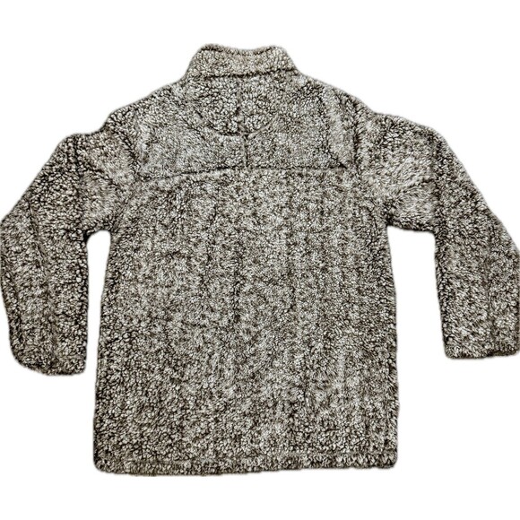 Grizzly Sherpa Pullover Women’s M  Quarter Zip Fleece Brown Beige Sweater Winter - Picture 5 of 9